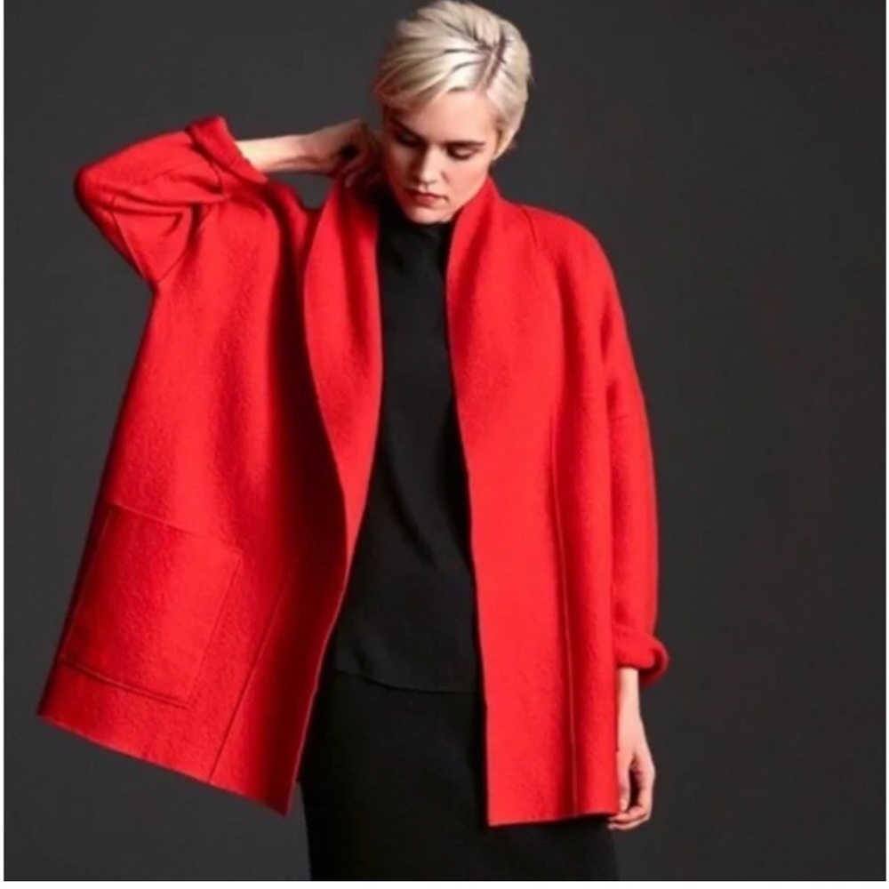 Eileen Fisher Red Women's Jacket